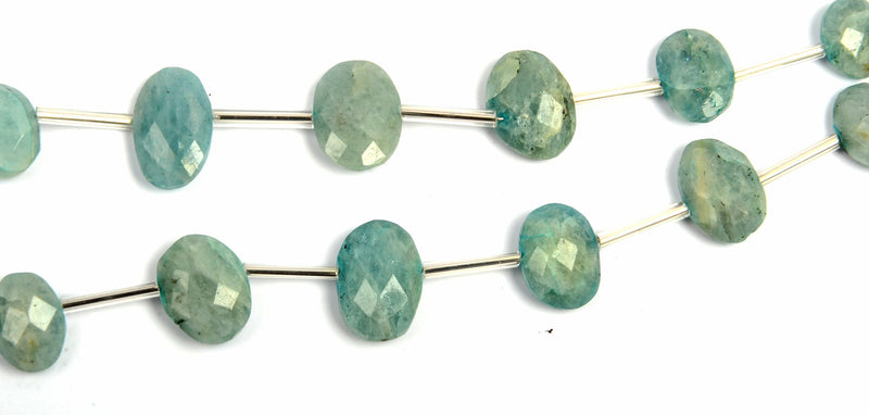 Aquamarine Oval Beads