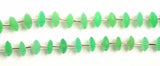 Chrysoprase Faceted Disc 8 inch Bead Strand Natural Semi Precious Gemstone Birthstone DIY Women Jewelry Making Necklace Earrings Craft