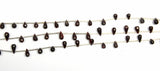 Faceted Garnet Teardrop Bead Strand, DIY Jewelry Making