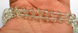 Green Amethyst Rondelle Strand