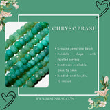 Chrysoprase Gemstone Bead Strand