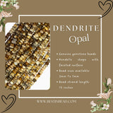 Dendrite Opal Gemstone Bead Strand