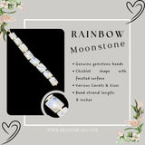 Rainbow Moonstone Chicklet Beads