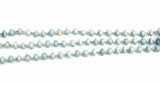 Blue Opal Bead Strand, Smooth Rondelle Gemstone, DIY Jewelry Making