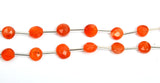 Carnelian Puffy Coin Beads