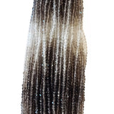 Rondelle Shaped Smoky Quartz Shaded Gemstone Beads