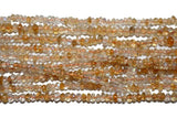 High-Quality Faceted Gold Rutile Beads