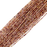 High-Quality Faceted Copper Rutile Quartz Coated Beads