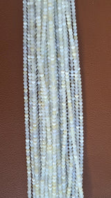 High-Quality Faceted White Moonstone Beads