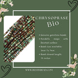 Chrysoprase Bio Rondelle Gemstone Beads