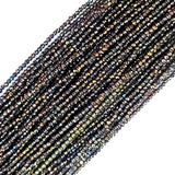 Semi Precious Gemstone Beads - Golden Black Spinel
