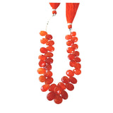 Carnelian Pear Beads