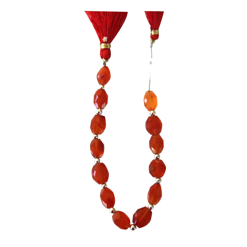 Carnelian Oval Beads