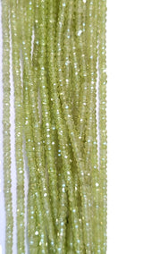 Zircon Peridot Bead Strand - Sizes 2mm to 7mm
