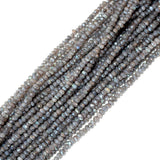 Rondelle Shaped Labradorite Mystic Gemstone Beads