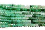 Semi Precious Gemstone Beads - Chrysoprase Shaded