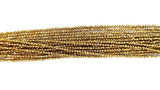 High-Quality Faceted Pyrite Natural Gold Coated Beads