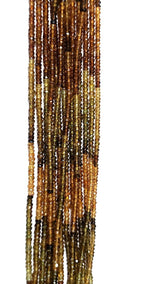 Tourmaline Petro Bead Strand - Sizes 2mm to 7mm