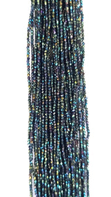 Rondelle Shaped Spinel Peacock Gemstone Beads