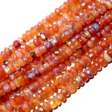Semi Precious Gemstone Beads - Carnelian AB Coated Light