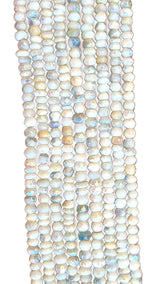 Barrel Shaped Goshenite Gemstone Beads