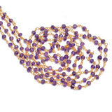 Amethyst Rosary Chain Jewelry