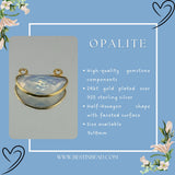 Opalite Half-Moon/Crescent Pendant