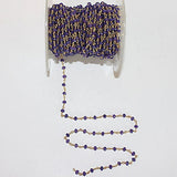 Gold Beaded Gemstone Necklace
