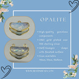 Opalite Half-Hexagon Pendant