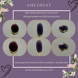 Amethyst Bezel Pendant