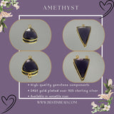 Amethyst Bezel Pendant