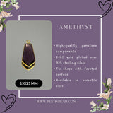 24kt gold vermeil bezel pendant
