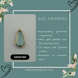 24kt gold vermeil bezel pendant