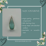 Aquamarine Bezel Pendant