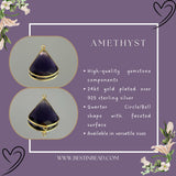 Amethyst Bezel Pendant