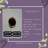 Statement bezel charm