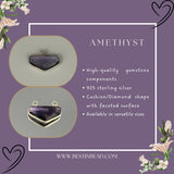Amethyst Bezel Pendant