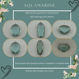 Aquamarine Bezel Pendant