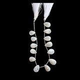Rainbow Moonstone Faceted Pear Strand - Natural Semi-Precious Gemstone - 95, 103, 39, 85, 37, 46, 66, 73 Carats - Various Sizes