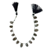 Smooth Black Rutilated Quartz Beads - DIY Beading Supplies