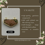 Delicate gold plated gemstone jewelry