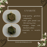 24kt gold vermeil bezel pendant