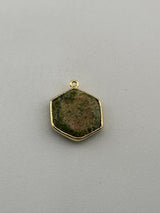 Unakite Bezel Pendant