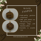 24kt gold vermeil bezel pendant