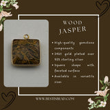 24kt gold vermeil bezel pendant