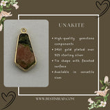 24kt gold vermeil bezel pendant