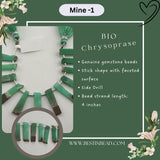 Bio Chrysoprase Natural Stick Bead Strand
