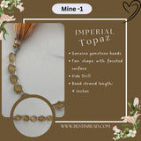 Imperial Topaz Natural Fan Bead Strand