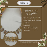 Imperial Topaz Natural Pear Bead Strand