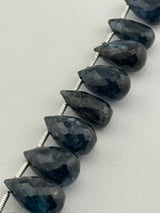 Teardrop Royal Blue Kyanite Natural Beads - DIY Beading Supplies